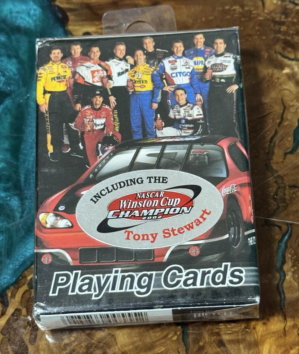 VTG Coca Cola NASCAR Winston Cup Champion 2002 Bicycle Playing Cards Deck Sealed